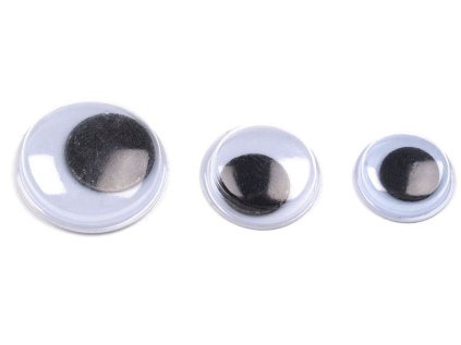 Samolepicí oči MIX velikostí (Varianta 1 mix, Balení 500 ks)