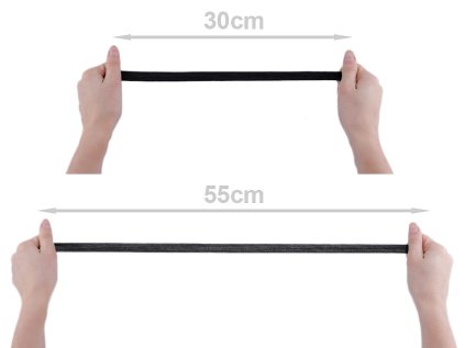 Pruženka tkaná šíře 15 mm (Varianta 1 bílá, Balení 25 m)