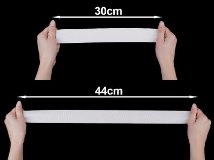 Pruženka tkaná šíře 40 mm (Varianta 1 bílá, Balení 25 m)