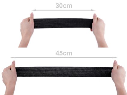 Pruženka tkaná šíře 50 mm (Varianta 1 bílá, Balení 25 m)