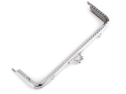 Rámeček na výrobu kabelky našívací 15,5x9 cm (Varianta nikl, Balení 1 ks)