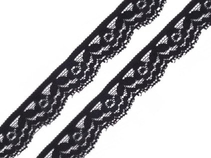 Elastická krajka šíře 20 mm (Varianta 1 černá, Balení 25.2 m)