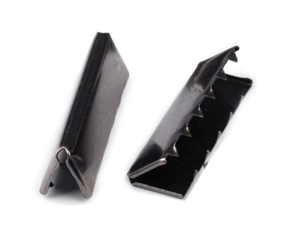 Kovová koncovka na plochou šňůru šíře 40 mm (Varianta 1 nikl, Balení 10 ks)