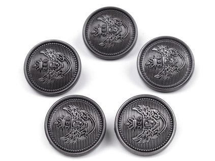 Knoflík erb velikost 26", 34", 40" (Varianta 3 34" zlatá sv., Balení 5 ks)