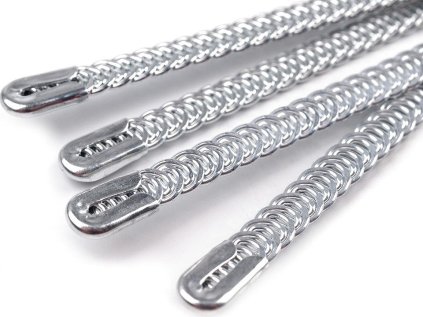 Výztuž do korzetu šíře 5 mm více délek (Varianta 1 20 cm stříbrná, Balení 4 ks)