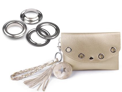 Průchodky s podložkou vnitřní Ø22 mm / vnější Ø34 mm (Varianta 2 nikl, Balení 10 pár)