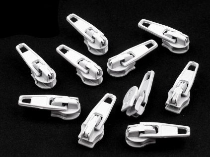 Jezdec ke spirálovým zipům No 3 (Varianta 322 černá, Balení 20 ks)