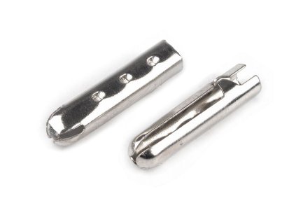 Kovová koncovka na šňůru Ø3,3 mm hladká (Varianta 1 nikl, Balení 5 ks)