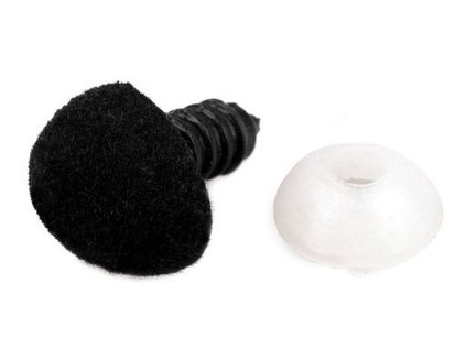 Čumák sametový s pojistkou 11x14 mm (Varianta 1 černá, Balení 10 sada)