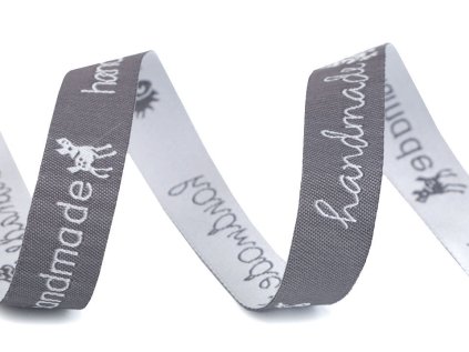 Vzorovka handmade šíře 16 mm (Varianta 1 šedo-bílá, Balení 9 m)