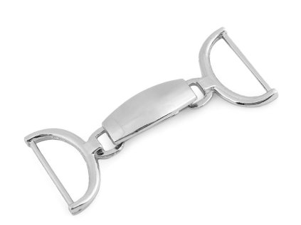 Ozdobné zapínání, průvlek 25 mm (Varianta 1 nikl černý, Balení 1 pár)