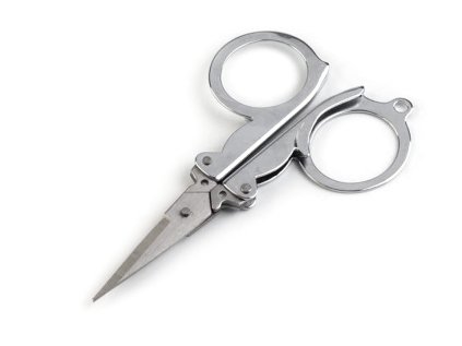 Nůžky délka 10 cm skládací (Varianta nikl, Balení 1 ks)