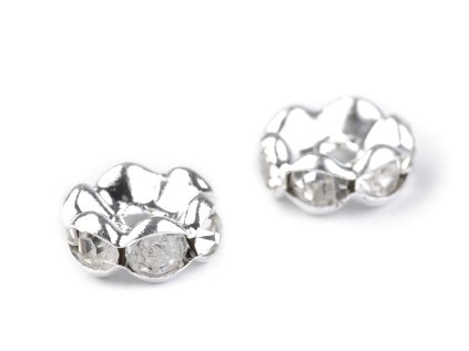Šatonová rondelka Ø8 mm (Varianta 1 crystal, Balení 10 ks)
