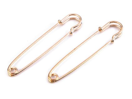 Ozdobný spínací špendlík kilt 13x75 mm (Varianta 1 platina, Balení 2 ks)