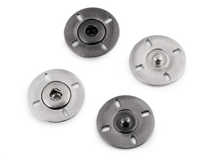 Designové patentky / druky Ø25 mm (Varianta 1 nikl, Balení 2 pár)