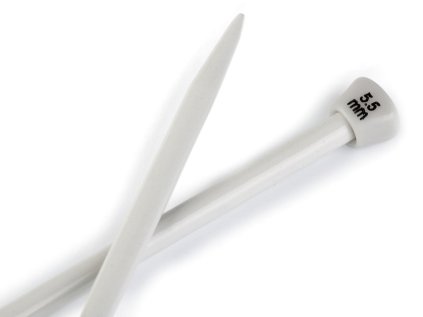 Rovné jehlice č. 5,5 (Varianta stříbrná, Balení 1 pár)