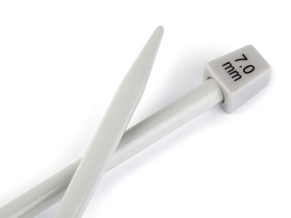 Rovné jehlice č. 7 (Varianta stříbrná, Balení 1 pár)