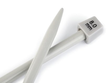 Rovné jehlice č. 8 (Varianta stříbrná, Balení 25 pár)