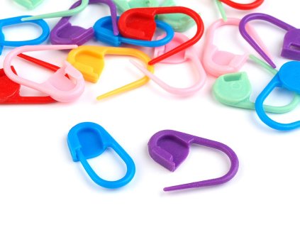 Spínací špendlík na pletení 11x21 mm (Varianta 4 mix barev, Balení 20 ks)