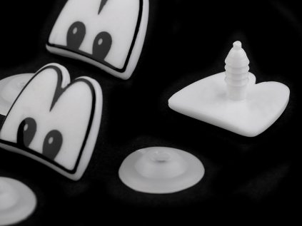 Oči s pojistkou 22x24 mm (Varianta b černá, Balení 5 pár)