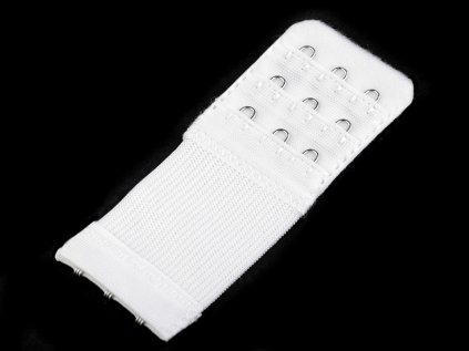 Prodloužení obvodu podprsenky šíře 40 mm trojřadé (Varianta 2 černá, Balení 1 ks)