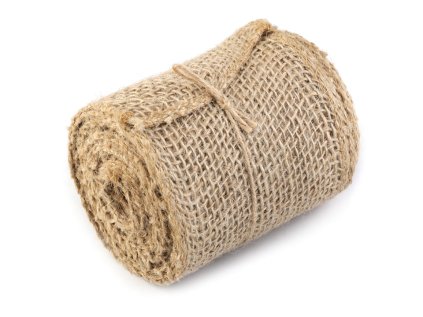 Jutová stuha šíře 9 cm (Varianta režná přírodní, Balení 4.5 m)