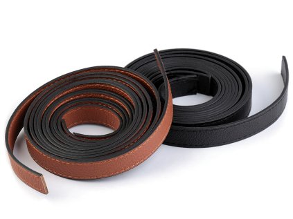 Ucha na tašky prošitá - polotovar (Varianta 1 hnědá koňak, Balení 2 ks)