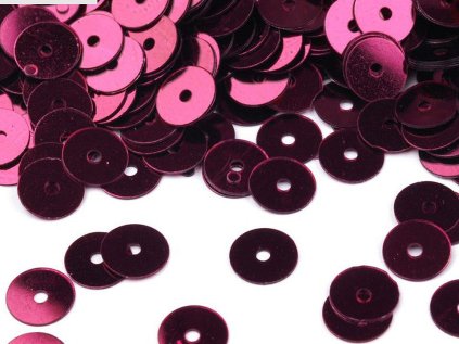 Flitry hladké Ø6 mm s metalickým efektem (Varianta 1 stříbrná, Balení 50 g)