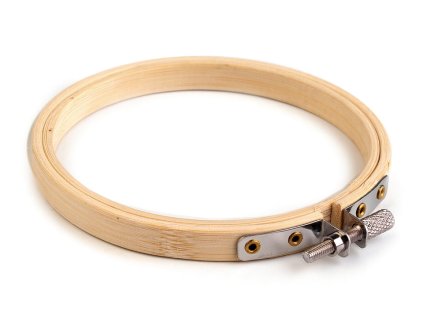 Vyšívací kruh bambusový Ø10 cm (Varianta buk, Balení 10 ks)