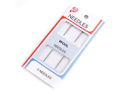 Jehly ostré na vlnu a stužkové vyšívání (Varianta nikl, Balení 36 karta)