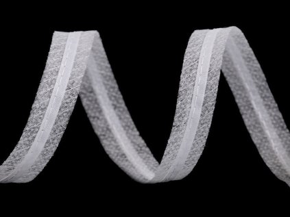 Zažehlovací proužek do švů s tkanicí (Varianta 1 bílá, Balení 100 m)