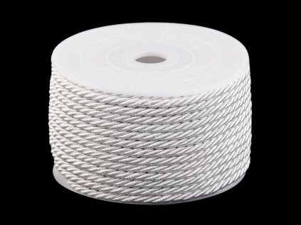 Šňůra kroucená Ø3 mm (Varianta 1 bílá mléčná, Balení 20 m)