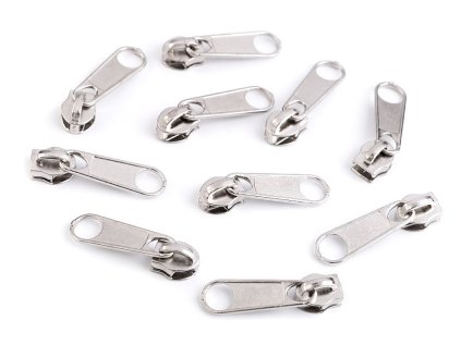 Jezdec ke spirálovým zipům No 5 BX (Varianta 501 bílá, Balení 10 ks)