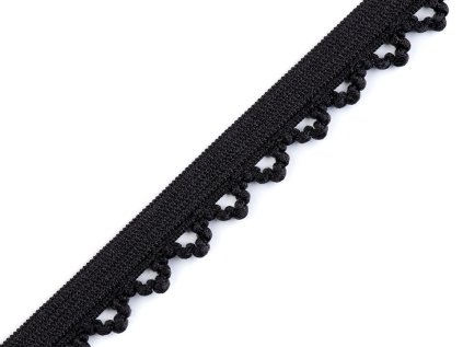 Ozdobná pruženka šíře 10 mm (Varianta 4 černá, Balení 20 m)