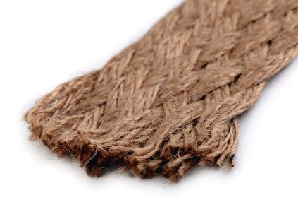 Splétaný  popruh šíře 35 mm jutový (Varianta 1 režná přírodní, Balení 1 m)