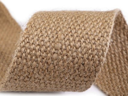 Jutový popruh šíře 50 mm (Varianta režná přírodní, Balení 1 m)