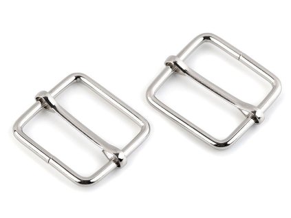 Posunovač na popruhy šíře 26 mm čtvercový (Varianta 1 nikl, Balení 10 ks)