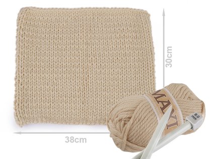 Pletací příze Jumbo Maxi 100 g (Varianta 1 (903) bílá mléčná, Balení 1 ks)