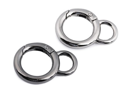 Karabina kulatá s očkem na kabelky Ø19 mm (Varianta 1 nikl, Balení 1 ks)