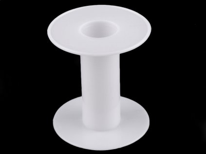 Plastová cívka 6x6,6 cm (Varianta bílá, Balení 20 ks)