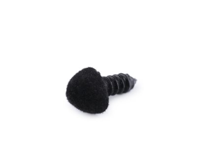 Čumák sametový s pojistkou 10x12 mm (Varianta 1 černá, Balení 5 sada)