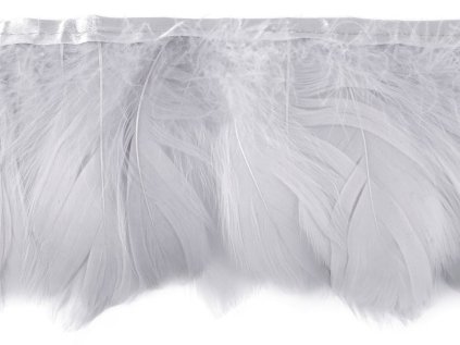Prýmek - husí peří 6-11 cm (Varianta 1 bílá, Balení 1 m)