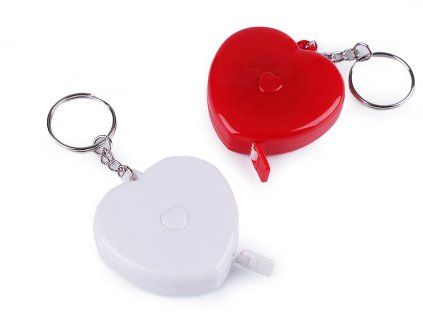 Svinovací metr srdce délka 150 cm (Varianta 5 bílá, Balení 1 ks)