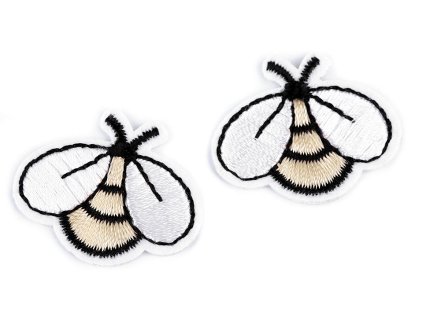 Nažehlovačka včela (Varianta 1 krémová, Balení 10 ks)