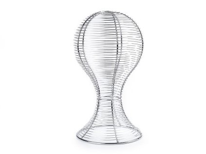 Kovový stojan / hlava na čepice / klobouky (Varianta 1 stříbrná, Balení 1 ks)