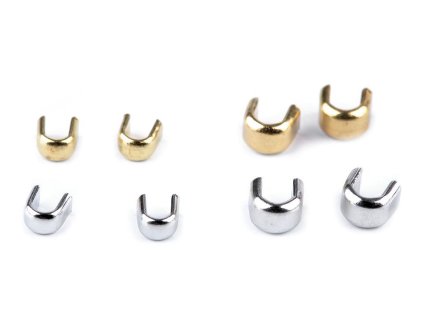 Koncovka na spirálový a kovový zip No 3; 5; 8; 10 horní (Varianta 1 (3 mm) nikl, Balení 10 g)