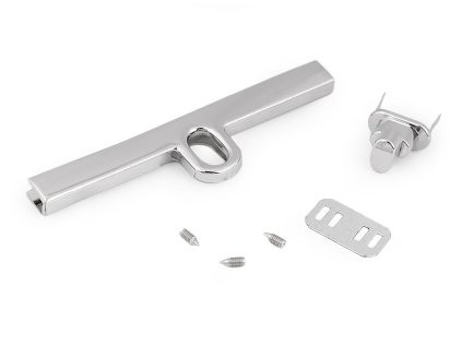 Sada zapínání na kabelku (Varianta 1 - 25 x 96 mm nikl, Balení 1 sada)