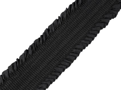 Pruženka řasená šíře 48 mm (Varianta 1 černá, Balení 1 m)