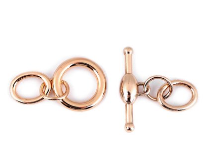 Zapínání na oděvy, tašky a doplňky (Varianta 1 růžové zlato, Balení 1 pár)