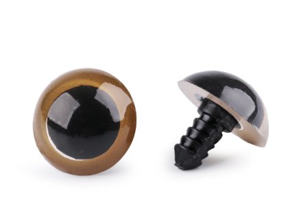 Oči s pojistkou Ø20 mm (Varianta 1 jantar, Balení 4 sada)
